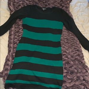 Striped sweater dress